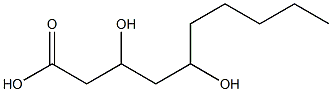 3,5-dihydroxydecanoic acid 结构式