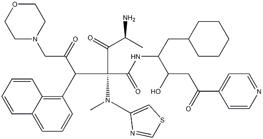 4-N-(morpholinoacetyl-(1-naphthyl)-alanyl-N-methyl-(4-thiazolyl)-alanyl)amino-3-hydroxy-5-cyclohexyl-1-(4-pyridyl)-1-pentanone