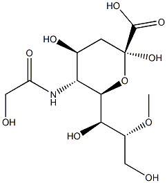 8-O-methyl-N-glycolylneuraminic acid 结构式