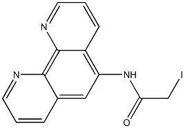 5-iodoacetamido-1,10-phenanthroline Struktur
