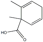 1,2-dimethylcyclohexa-2,5-dienecarboxylic acid 化学構造式
