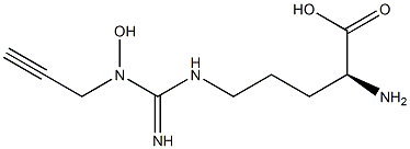 N(omega)-hydroxy-N(omega)-propargylarginine Structure