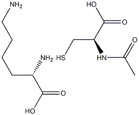 N-acetylcysteine lysinate Structure