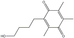 6-(4-hydroxybutyl)-2,3,5-trimethyl-1,4-benzoquinone Structure