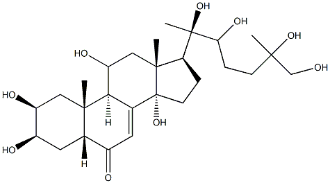 11,20,26-trihydroxyecdysone,,结构式