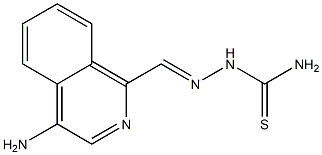 4-aminoisoquinoline-1-carboxaldehyde thiosemicarbazone,,结构式