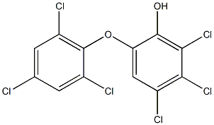 4,5,6-TRICHLORO-2-(2,4,6-TRICHLOROPHENOXY)PHENOL,,结构式