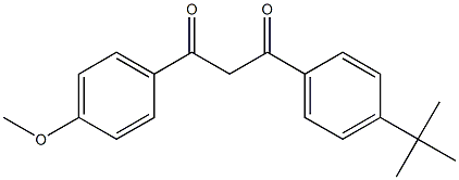 1-(4-TERT-BUTYLPHENYL)-3-(4-METHOXYPHENYL)PROPANE-1,3-DIONE Struktur