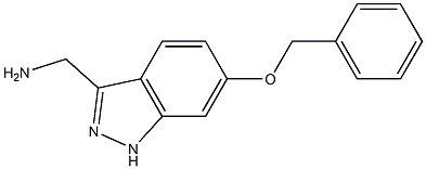 (6-Benzyloxy-1H-indazol-3-yl)methylamine,,结构式