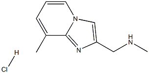 2-(N-Methylaminomethyl)-8-methylimidazo[1,2-a]pyridinehydrochloride 化学構造式