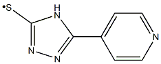 (5-Pyridin-4-yl-4H-[1,2,4]triazol-3-ylsulfanyl)- Structure