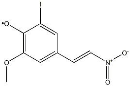 [2-Iodo-6-methoxy-4-(2-nitro-vinyl)-phenoxy]- Structure