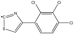 [4-(2,3,4-Trichloro-phenyl)-thiazol-2-yl]- 结构式