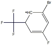 2-Bromo-4-fluoro-6-(trifluoromethyl)phenyl,,结构式