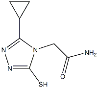 2-(3-CYCLOPROPYL-5-MERCAPTO-4H-1,2,4-TRIAZOL-4-YL)ACETAMIDE Structure