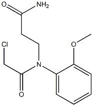 3-[(CHLOROACETYL)(2-METHOXYPHENYL)AMINO]PROPANAMIDE Structure