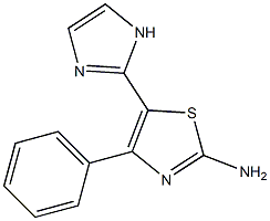 5-(1H-IMIDAZOL-2-YL)-4-PHENYL-1,3-THIAZOL-2-AMINE 结构式