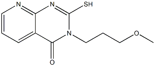 2-MERCAPTO-3-(3-METHOXYPROPYL)PYRIDO[2,3-D]PYRIMIDIN-4(3H)-ONE 化学構造式