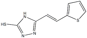 5-[2-THIEN-2-YLVINYL]-4H-1,2,4-TRIAZOLE-3-THIOL 结构式