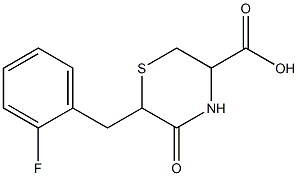 6-(2-FLUOROBENZYL)-5-OXOTHIOMORPHOLINE-3-CARBOXYLIC ACID Structure