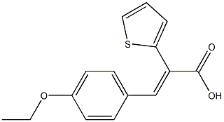 3-(4-ETHOXYPHENYL)-2-THIEN-2-YLACRYLIC ACID Structure