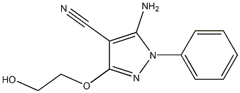 5-AMINO-3-(2-HYDROXYETHOXY)-1-PHENYL-1H-PYRAZOLE-4-CARBONITRILE Structure