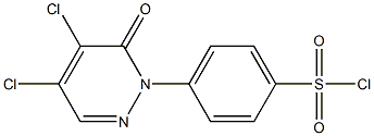 4-(4,5-DICHLORO-6-OXOPYRIDAZIN-1(6H)-YL)BENZENESULFONYL CHLORIDE Structure