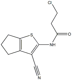  3-CHLORO-N-(3-CYANO-5,6-DIHYDRO-4H-CYCLOPENTA[B]THIEN-2-YL)PROPANAMIDE