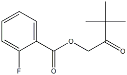 3,3-DIMETHYL-2-OXOBUTYL 2-FLUOROBENZOATE Struktur