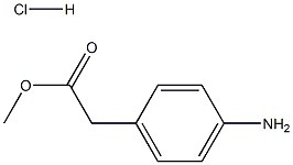 METHYL (4-AMINOPHENYL)ACETATE HYDROCHLORIDE 化学構造式