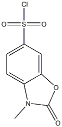 3-METHYL-2-OXO-2,3-DIHYDRO-1,3-BENZOXAZOLE-6-SULFONYL CHLORIDE 结构式