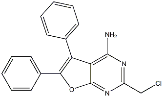 2-(CHLOROMETHYL)-5,6-DIPHENYLFURO[2,3-D]PYRIMIDIN-4-AMINE|