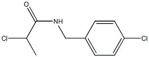 2-CHLORO-N-(4-CHLOROBENZYL)PROPANAMIDE,,结构式