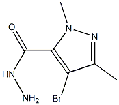 4-BROMO-1,3-DIMETHYLPYRAZOLE-5-CARBOHYDRAZIDE Structure