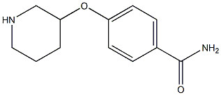 4-(3-PIPERIDINYLOXY)BENZAMIDE 结构式