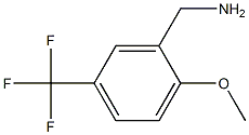 2-METHOXY-5-(TRIFLUOROMETHYL)BENZYLAMINE Structure