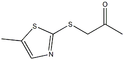 1-[(5-METHYL-1,3-THIAZOL-2-YL)THIO]ACETONE 化学構造式