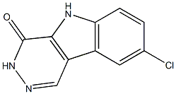 8-CHLORO-3,5-DIHYDRO-4H-PYRIDAZINO[4,5-B]INDOL-4-ONE 结构式