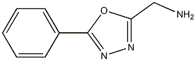 5-PHENYL-1,3,4-OXADIAZOLE-2-METHYLAMINE 结构式