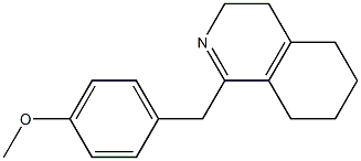 1-(-4-METHOXY BENZYL)-3,4,5,6,7,8-HEXA --HYDRO ISOQUINOLINE,,结构式