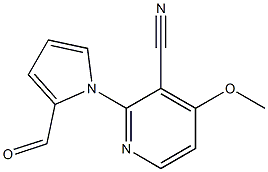 3-CYANO-2-(2-FORMYL-1H-PYRROL-1-YL)-4-METHOXYPYRIDINE,,结构式