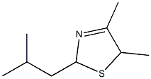 4,5-DIMEHTYL-2-ISOBUTYL-3-THIAZOLINE Structure