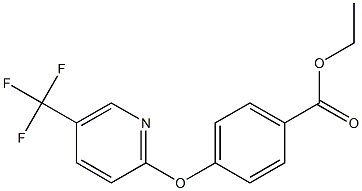 ethyl 4-{[5-(trifluoromethyl)-2-pyridinyl]oxy}benzenecarboxylate 化学構造式