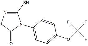 2-mercapto-3-[4-(trifluoromethoxy)phenyl]-3,5-dihydro-4H-imidazol-4-one 化学構造式