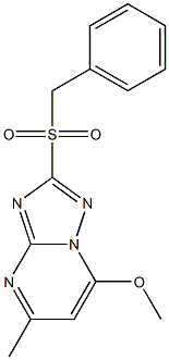 benzyl 7-methoxy-5-methyl[1,2,4]triazolo[1,5-a]pyrimidin-2-yl sulfone Structure
