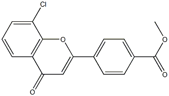 methyl 4-(8-chloro-4-oxo-4H-chromen-2-yl)benzoate Struktur