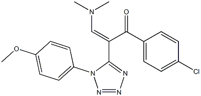 1-(4-chlorophenyl)-3-(dimethylamino)-2-[1-(4-methoxyphenyl)-1H-1,2,3,4-tetraazol-5-yl]prop-2-en-1-one