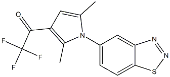 1-[1-(1,2,3-benzothiadiazol-5-yl)-2,5-dimethyl-1H-pyrrol-3-yl]-2,2,2-trifluoro-1-ethanone