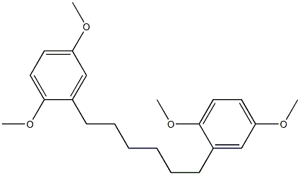 1,6-di(2,5-dimethoxyphenyl)hexane 结构式