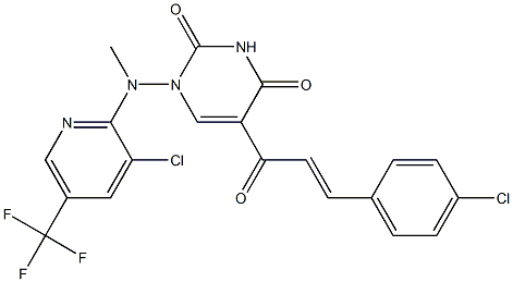  5-[3-(4-chlorophenyl)acryloyl]-1-[[3-chloro-5-(trifluoromethyl)-2-pyridinyl](methyl)amino]-2,4(1H,3H)-pyrimidinedione